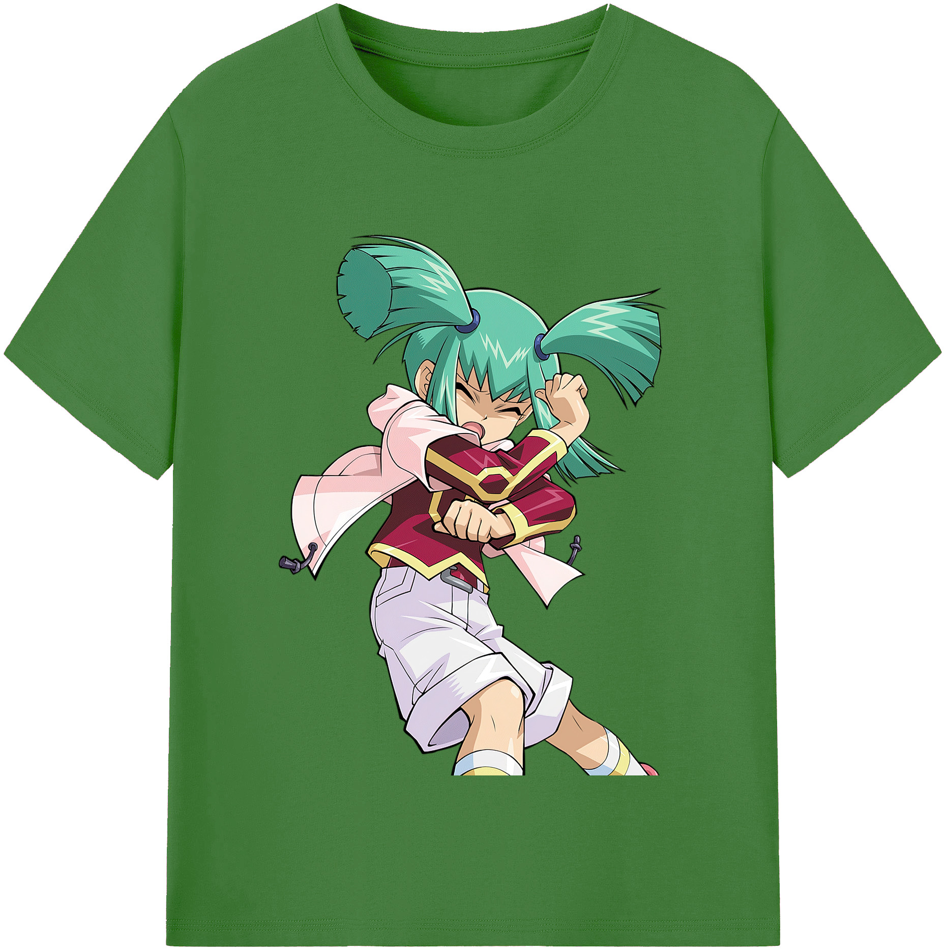 （画像用） 遊☆戯☆王 Yu-Gi-Oh! レディースカジュアルプリントTシャツ（綿100％）
